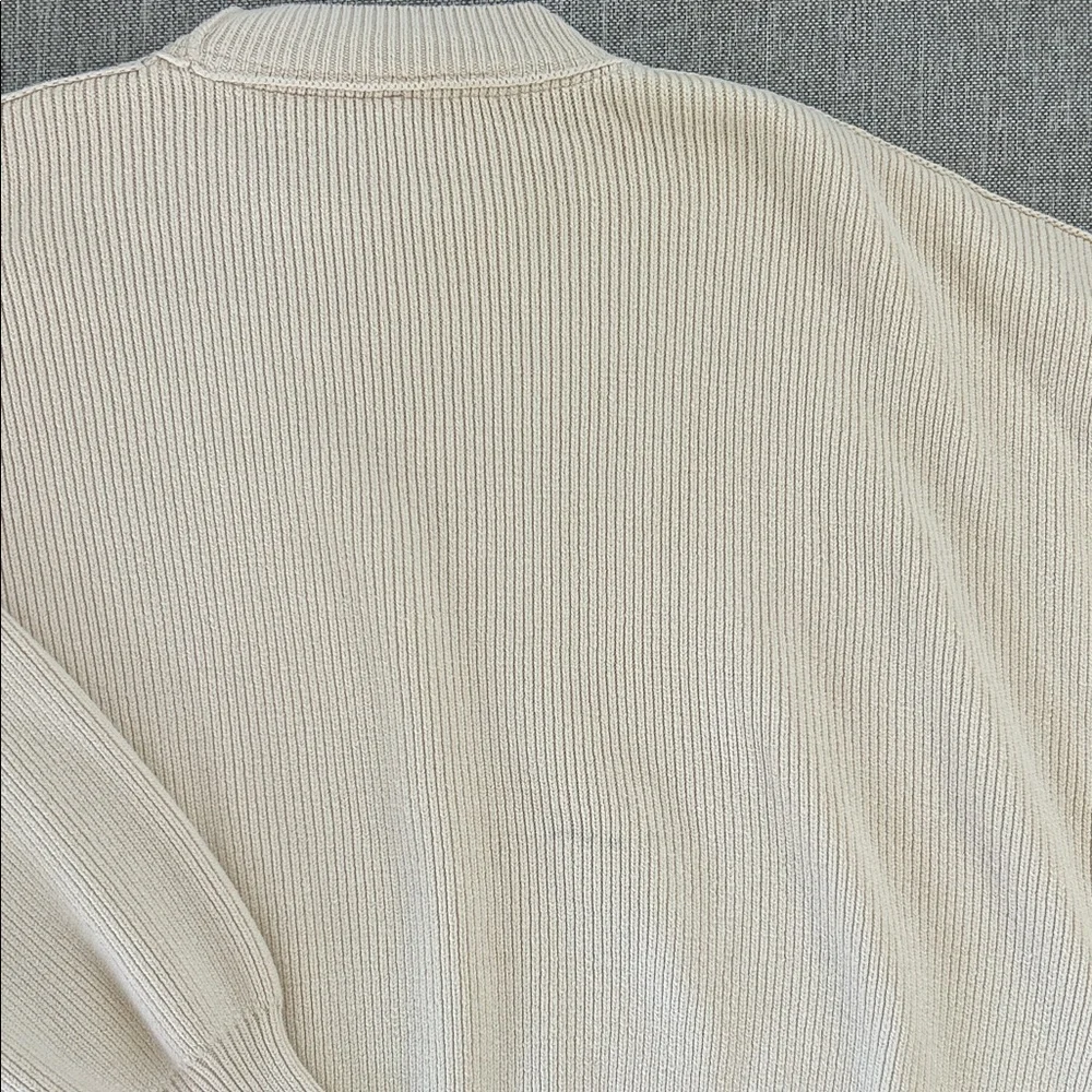 Free People Ivory Ribbed Knit Top - Picture 3 of 3